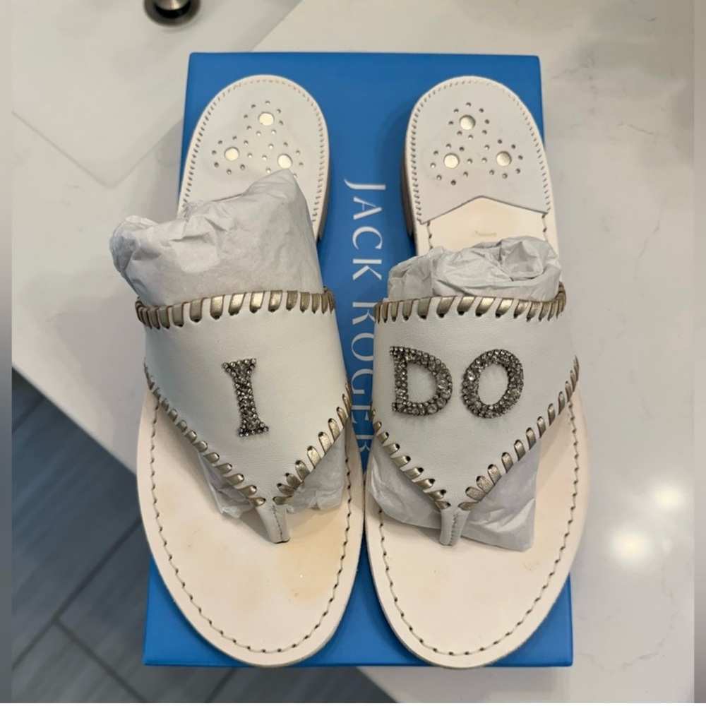 Jack Rogers Cream 'I Do' Bridal Sandals